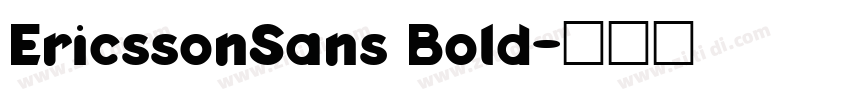 EricssonSans Bold字体转换